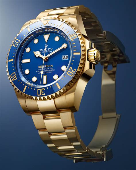 rolex deepsea yellow gold watch